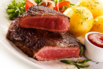 Grilled steak