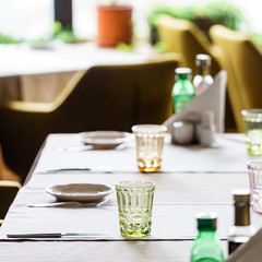 table set for meal