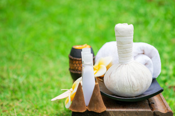 Herbs and accessories for spa in Thailand