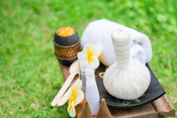Herbs and accessories for spa in Thailand