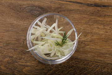 Shredded cabbage