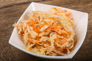 Raw pickled cabbage