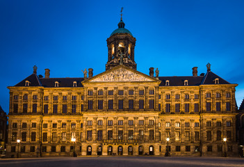 Fototapeta na wymiar Königlicher Palast, Amsterdam, Niederlande