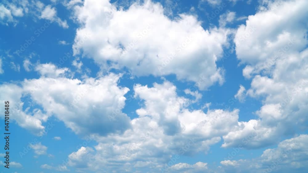 Wall mural timelapse of the cloudy sky