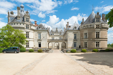 Fototapeta na wymiar Schloss de Lude, Loire, Frankreich, Eingang