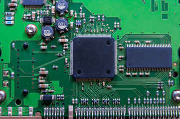Circuit board closeup