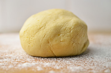 Fresh yeast dough for pizza, bread, baguettes