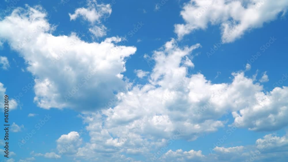 Wall mural timelapse of the cloudy sky