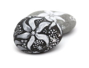 lava pebble painting