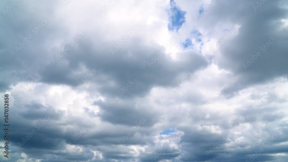 Wall mural timelapse of the cloudy sky