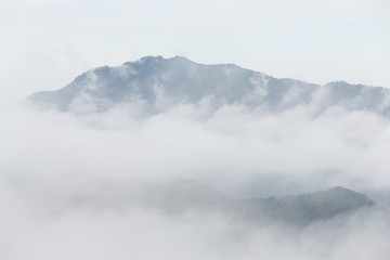 Sea of cloud in the mountain