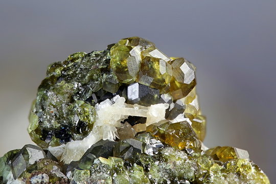Demantoid garnet from Urals, Russia