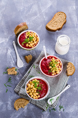 Velvet beet soup