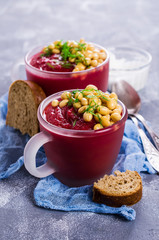 Velvet beet soup