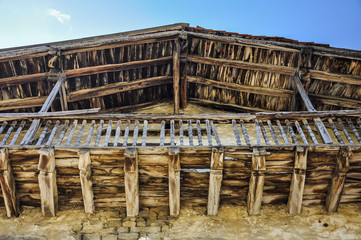 Obraz premium Arquitectura, Ruta jacobea, Agorreta, Esteríbar, Navarra, España 