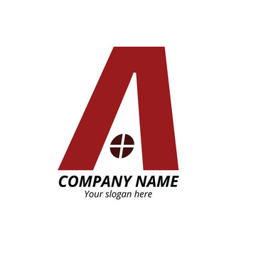 a letter logo contruction