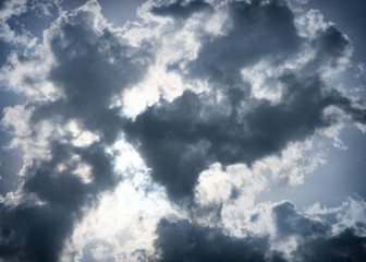 The sky looks like rain