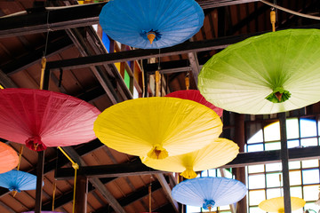 Umbrella Chinese style in Thailand,Paper umbrella.