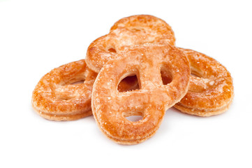 baked sweets isolated on a white background