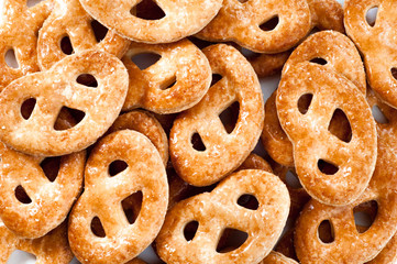 freshly baked sweet cookies on a white background