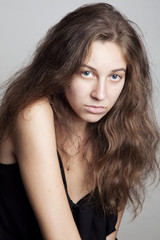 Fototapeta premium Sensual woman with long hair 