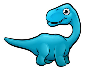Diplodocus Dinosaur Cartoon Character