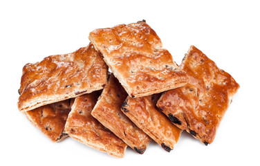 Fresh cookies isolated on white background