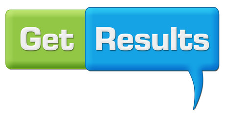 Get Results Green Blue Comment Symbol 