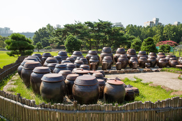 Obraz premium 한국의 장독대