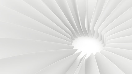White abstract background 3d illustration