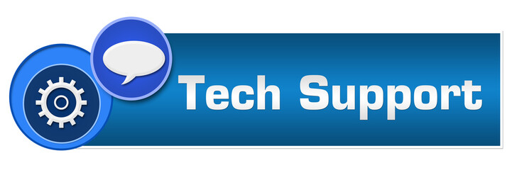 Tech Support Blue Circles Horizontal 