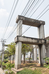 Obraz premium cement pole