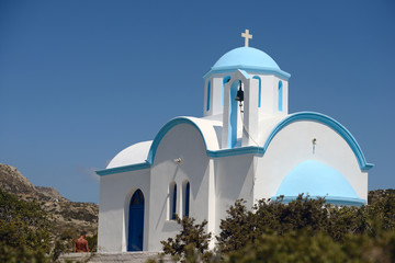 kyrka, landsbygden, , karpathos, grekland