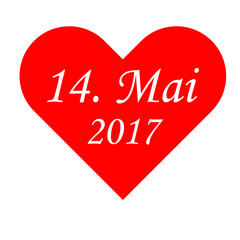 Rotes Herz - 14. Mai 2017