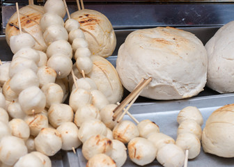 big pork ball at a market
