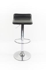 black high seat and chrome on a white background