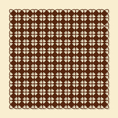Decorative panel for laser cutting. Classical geometric pattern. The ratio is 1: 1. Vector illustration.