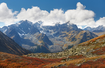 Beautiful autumn landscape, Altai mountains Russia.