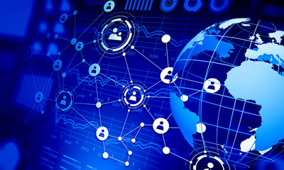 Modern connection technologies background