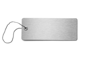 Blank metal dog tag isolated 3d illustration