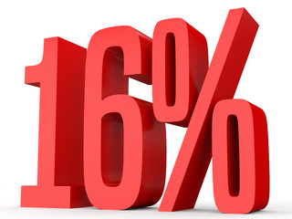 Sixteen percent off. Discount 16 %.