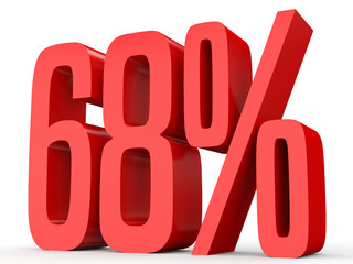 Sixty eight percent off. Discount 68 %.