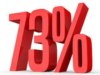 Seventy three percent off. Discount 73 %.