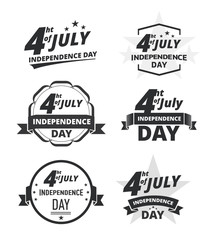 Independence Day 4 th of July, USA. Logo independence day United States of America, 4 th July