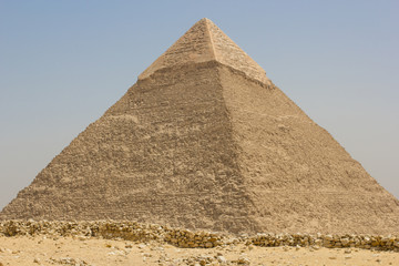 Fototapeta na wymiar The Pyramid of Chephren in Giza