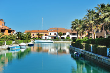 Fototapeta na wymiar Policoro, Italy - view of Marina village