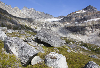 Fototapeta na wymiar Alaska's Landscape With Stones