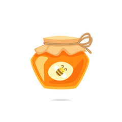 Jar of honey vector illustration
