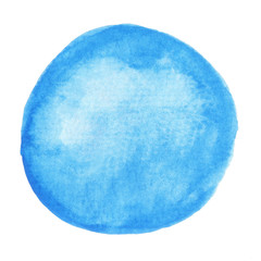Watercolor circle texture.  Watercoluor circle elements for design.