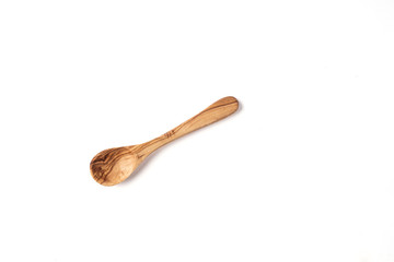 Wooden spoon isolated on a white background 